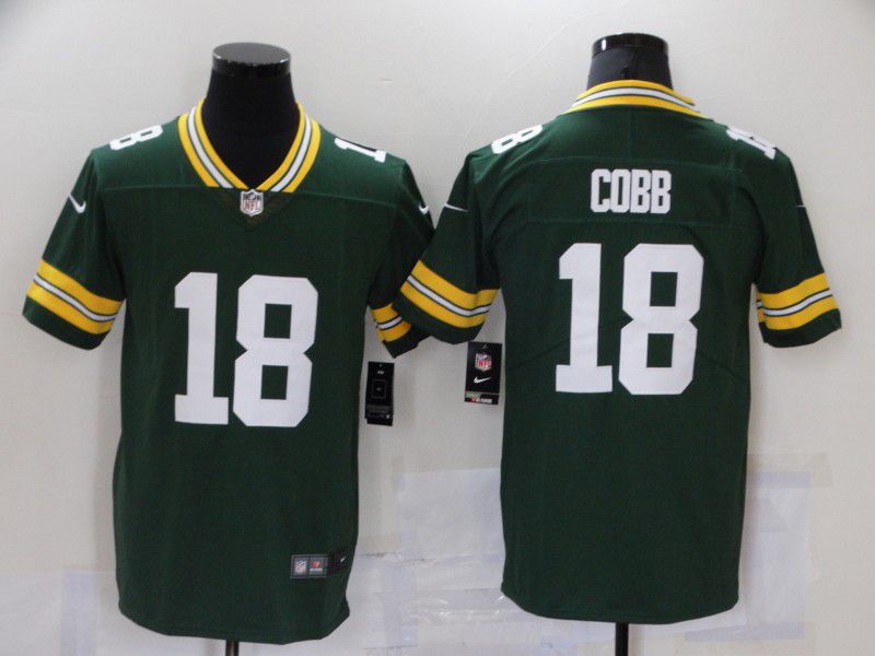 Men Green Bay Packers #18 Cobb Green Vapor Untouchable Limited Player 2021 Nike NFL Jersey